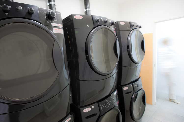 Area lavanderia a dispozione dei clienti dei nosti chalet